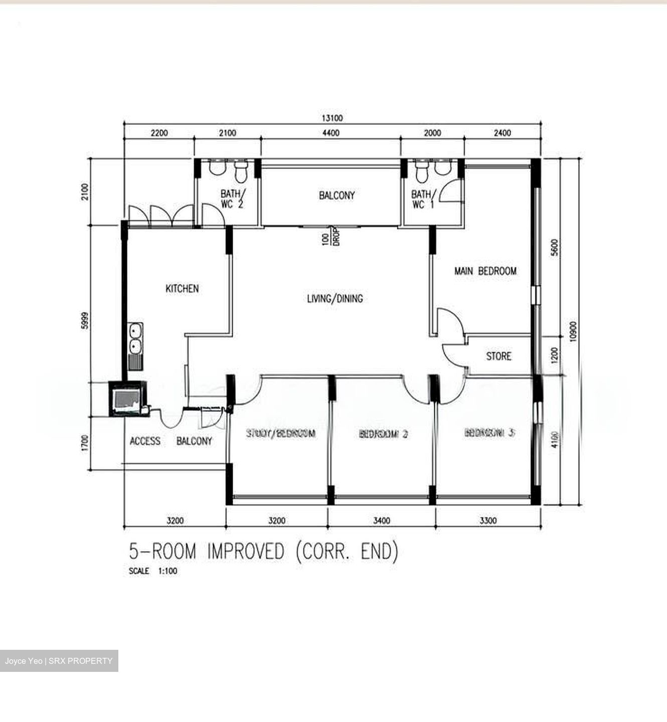 Blk 945 TAMPINES PALMSVILLE (Tampines), HDB 5 Rooms #580301031